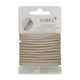 SIBEL Elastische Haarbandjes Blond Dik 12st