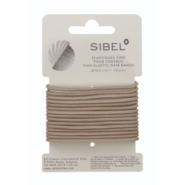 SIBEL Elastische Haarbandjes Blond Dun 16st