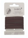 SIBEL Elastische Haarbandjes Bruin Dun 16st