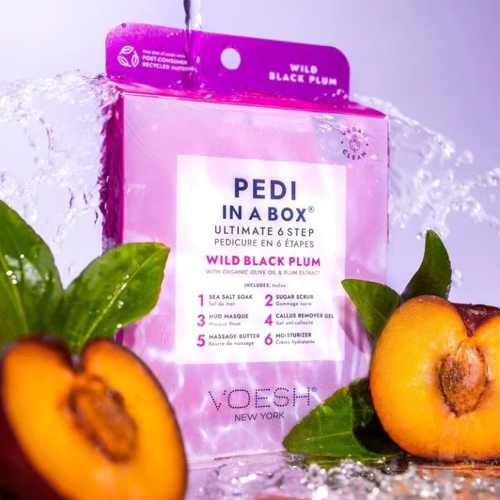 VOESH Pedi in a Box 6 Step - Wild Black Plum