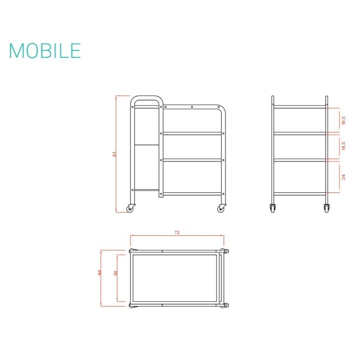 Werkwagen Beauty Trolley Mobile