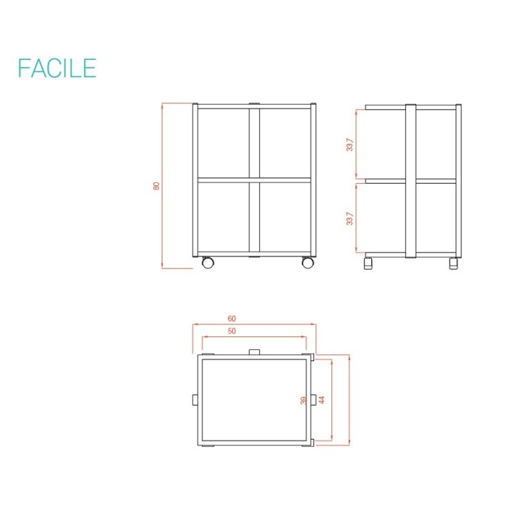 Werkwagen Cosmetic Trolley Facile