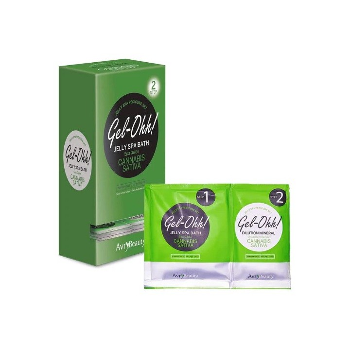 Gel-Ohh Jelly Spa Pedi Bath - Cannabis Sativa Box 30 st