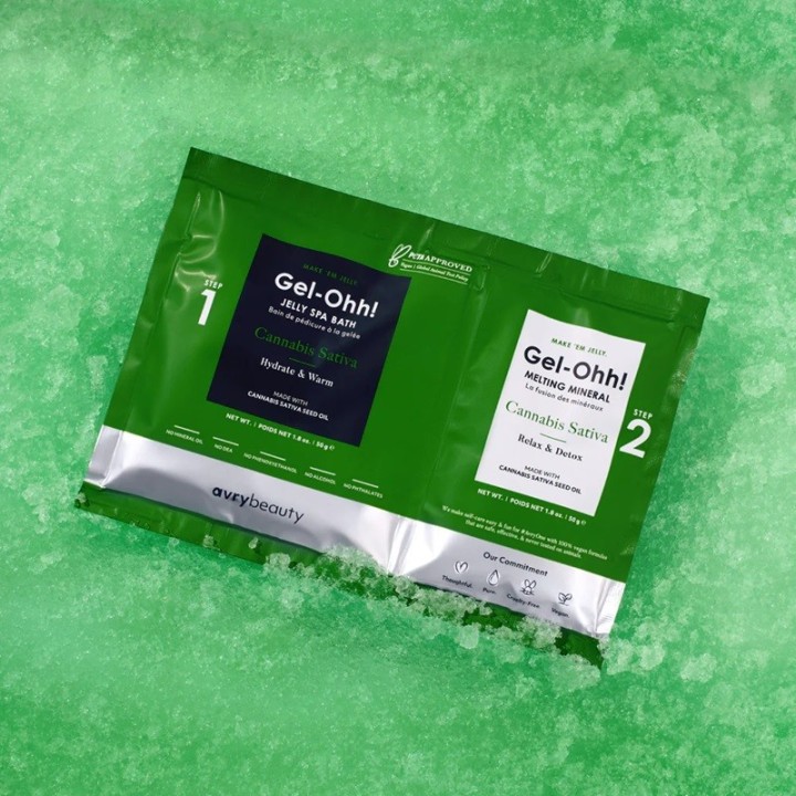 Gel-Ohh Jelly Spa Pedi Bath - Cannabis Sativa Box 30 st