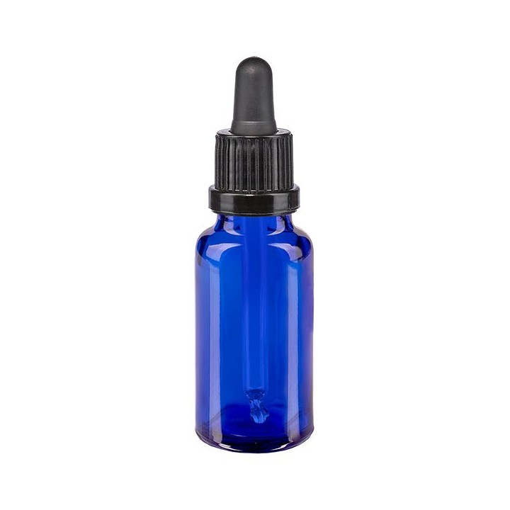 Pipetflesje Blauw met garantiesluiting 15ml