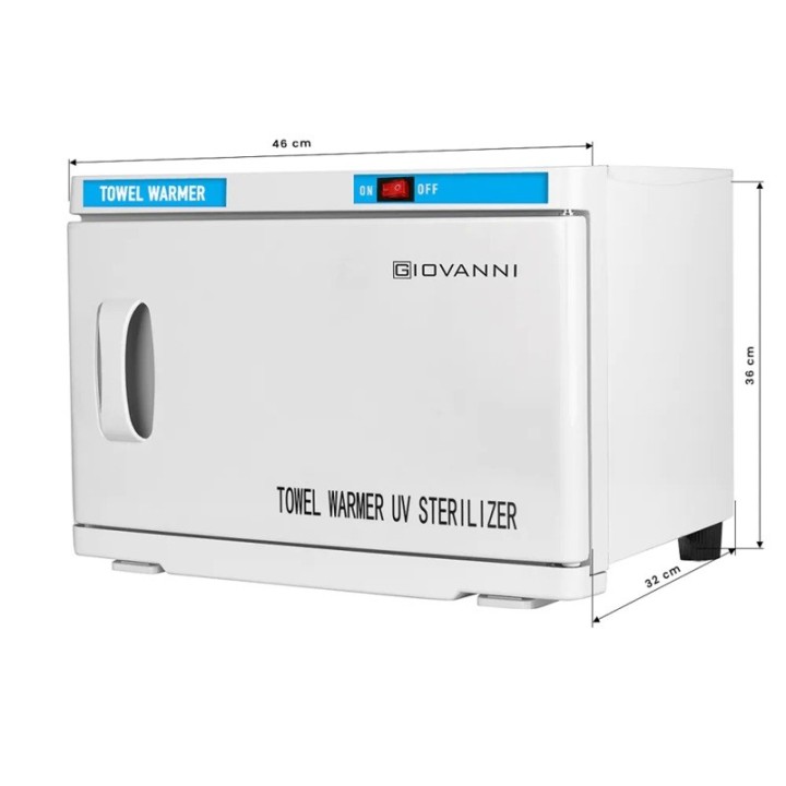 Handdoekverwarmer met UV-C-sterilisator 16 L wit