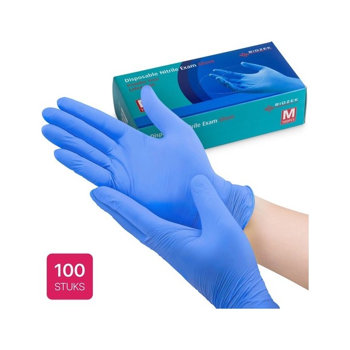 Nitril Handschoenen Blauw Biozek