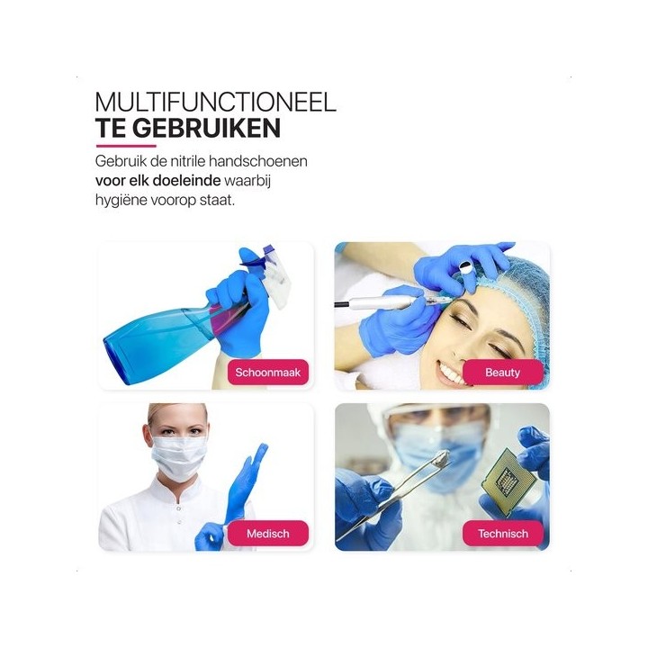 Nitril Handschoenen Blauw Biozek