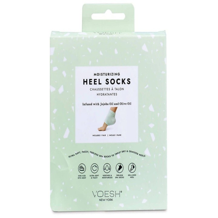 Voesh Moisturizing Heel Socks Mint