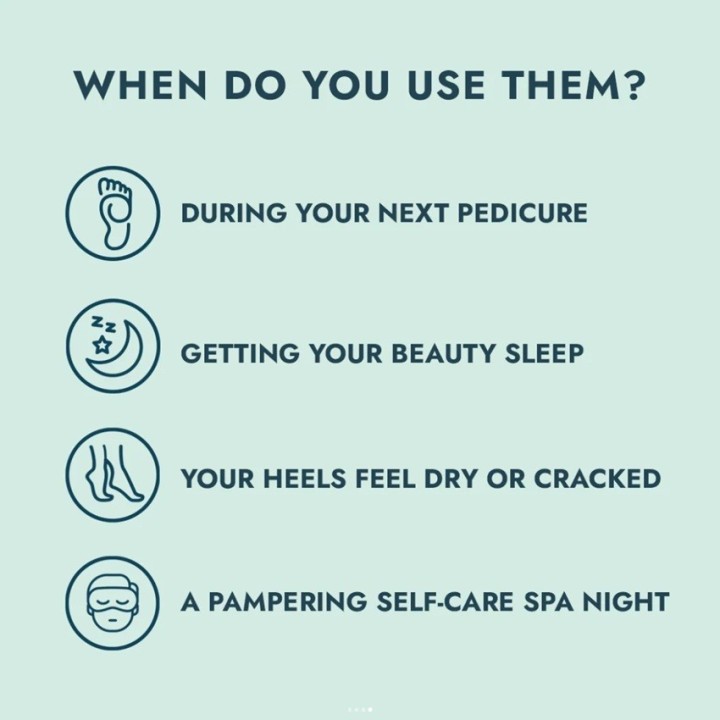 Voesh Moisturizing Heel Socks Mint