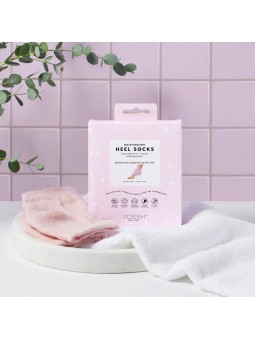 Voesh Moisturizing Heel Socks Pink