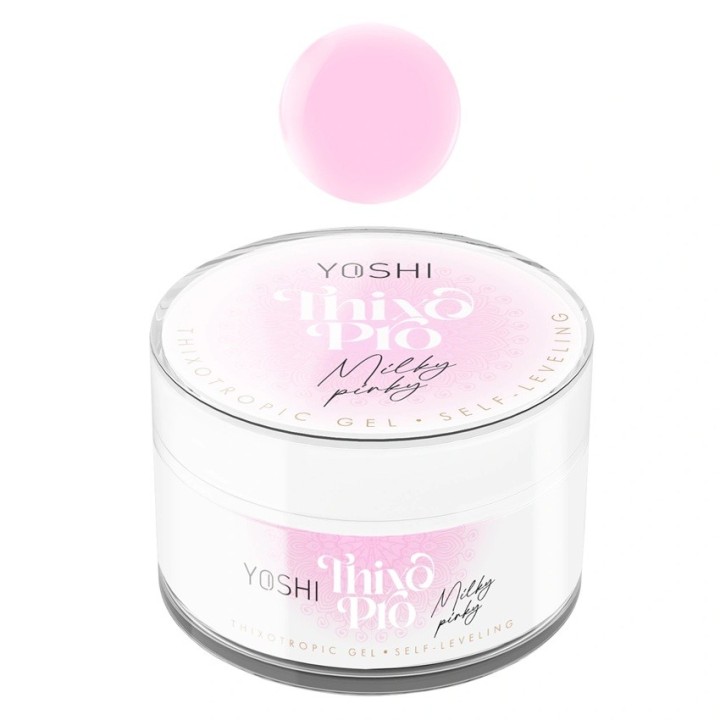 Yoshi Thixo PRO self-leveling builder gel Milky Pinky 15 ml