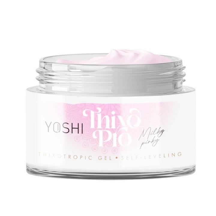 Yoshi Thixo PRO self-leveling builder gel Milky Pinky 15 ml