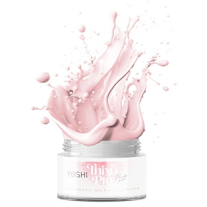 Yoshi Thixo PRO self-leveling builder gel Powder Pink 15 ml