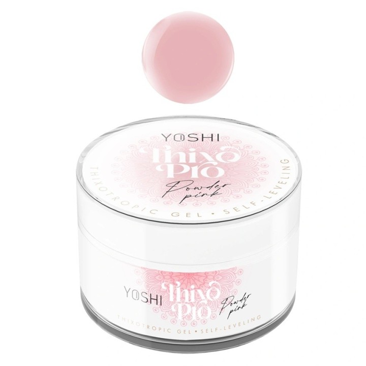 Yoshi Thixo PRO self-leveling builder gel Powder Pink 15 ml