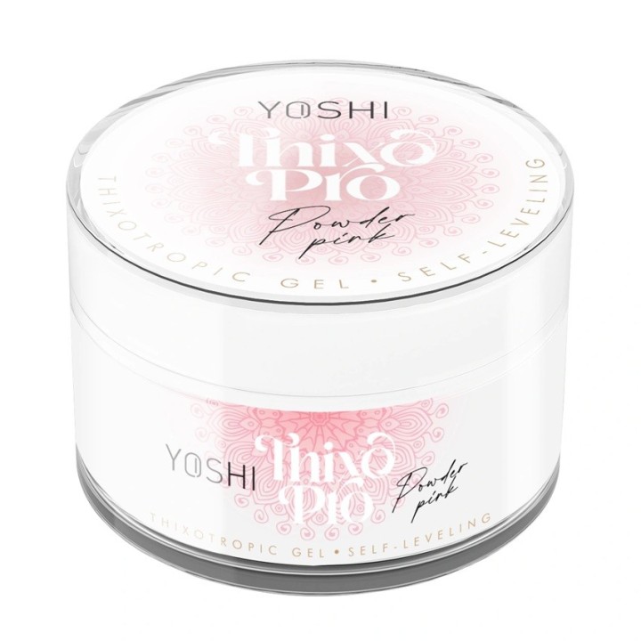 Yoshi Thixo PRO self-leveling builder gel Powder Pink 15 ml