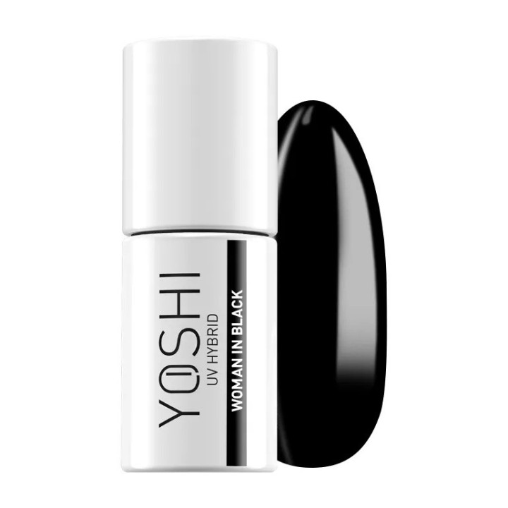 Yoshi Gelpolish Essence – Woman in Black – 605 Zwart - 6 ml