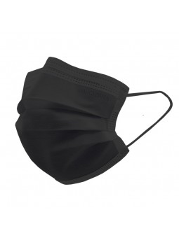 Mondmaskers type IIR Zwart 3-laags Unigloves 50 st