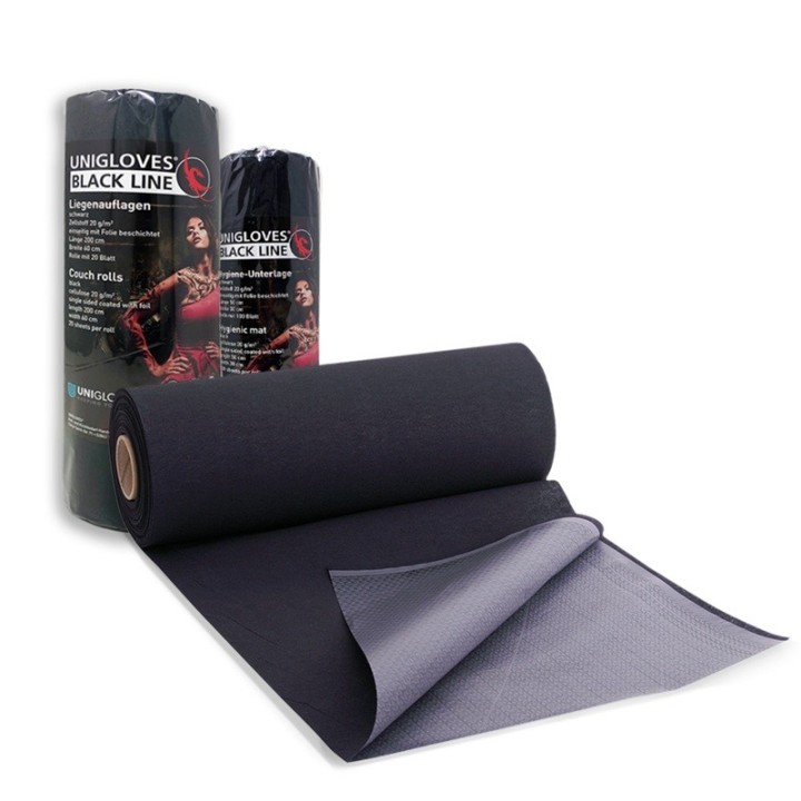 Papieren Onderleggers 2 laags zwart - 100 Vellen Per Rol