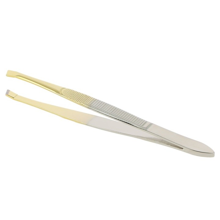 SIBEL Epileerpincet schuine bek gold