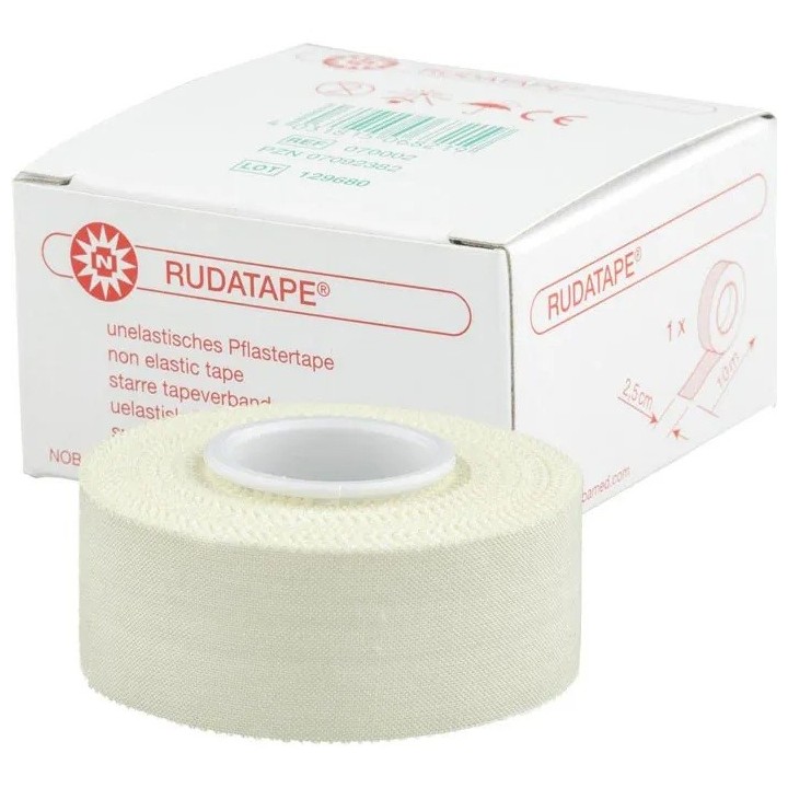 Rudatape Tapeverband niet elastisch 25 mm x 10 M