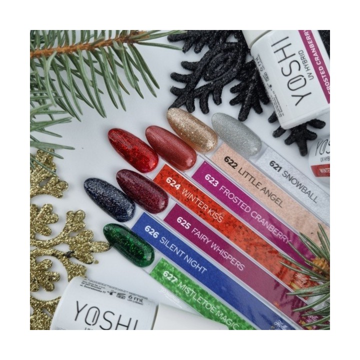 Yoshi Gelpolish Holly Holiday – Frosted Cranberry 623 - 6 ml
