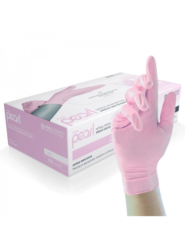 Unigloves Nitril Handschoenen Pink Pearl 100 st