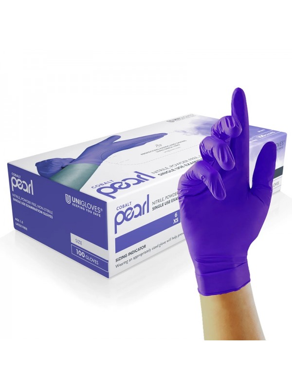 Unigloves Nitril Handschoenen Cobalt Pearl 100 st
