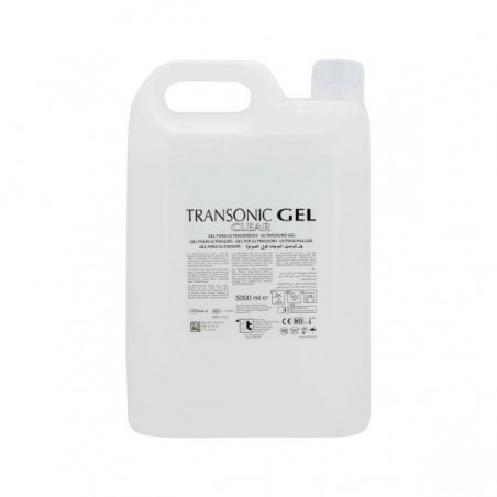 Transonic ultrasound gel clear 5 liter hard container