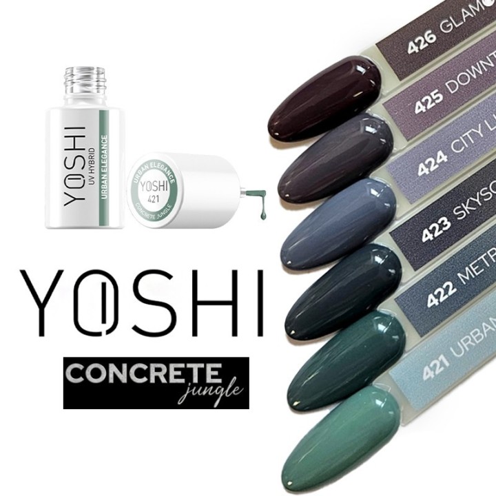 Yoshi Gelpolish Concrete Jungle – Urban Elegance – 421 - 6 ml