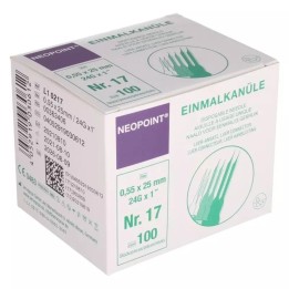Neopoint naalden 24G 0.55 x 25 mm NR17 100 st