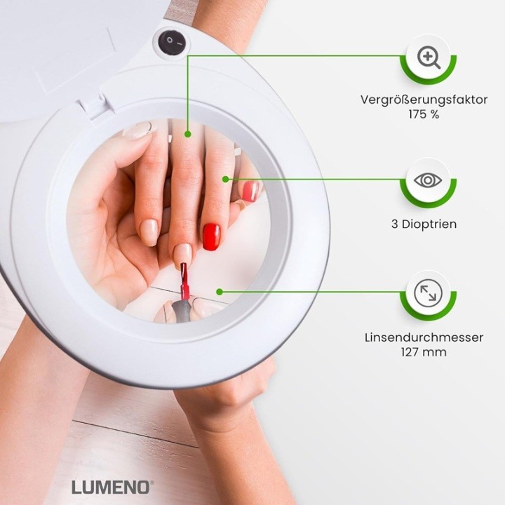 LED LOUPELAMP MET 96 LEDS 5 DIOPTRIE | Beautywaves