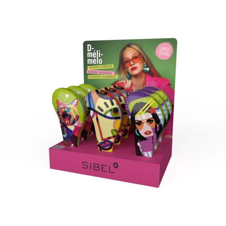 SIBEL D-Méli-Mélo Borstels Funcky Art FW25 Display 12pcs Ltd