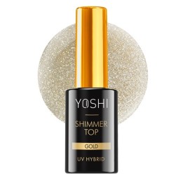 Yoshi Gelpolish Top Shimmer Gold 10ml