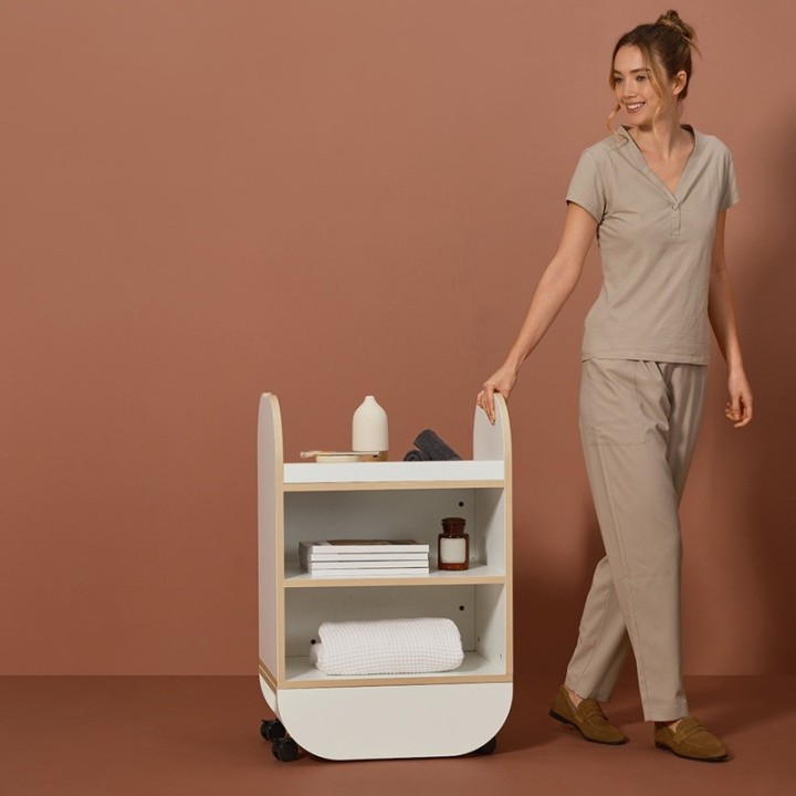 Naggura Ikon Trolley met legborden Wit