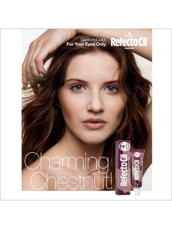 refectocil chestnut voor en na