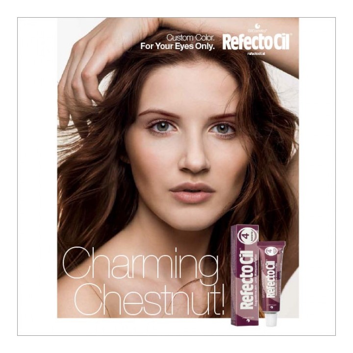 refectocil chestnut voor en na