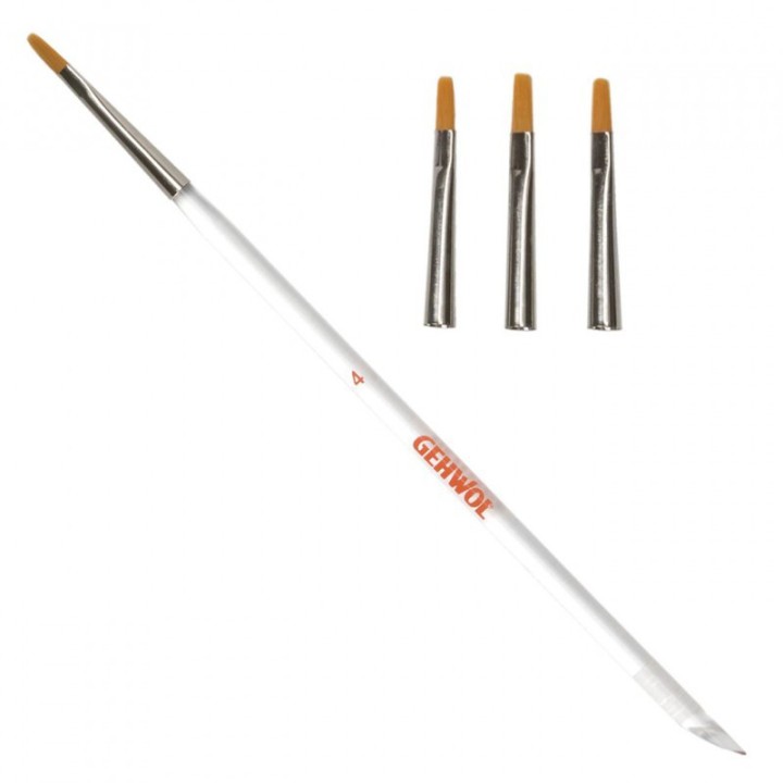 Gel penseel nr 6 met 10 verwisselbare kwastjes