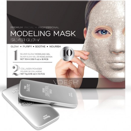 Voesh Facial Modeling Mask Silver Glow