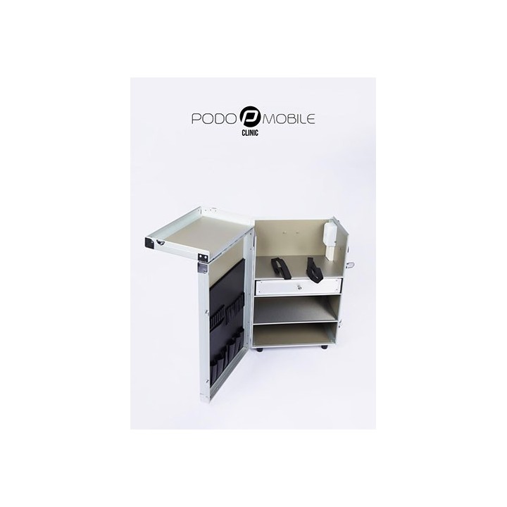 PodoMobile Maxi Pedicure Trolley Brush Silver