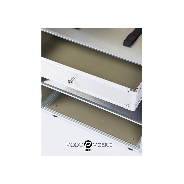 PodoMobile Maxi Pedicure Trolley Brush Silver