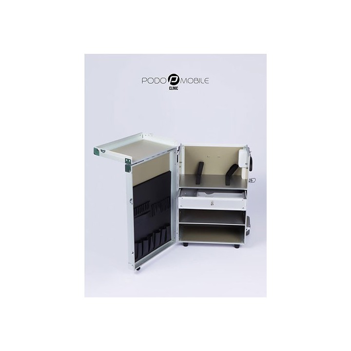 PodoMobile Maxi Pedicure Trolley Brush Silver