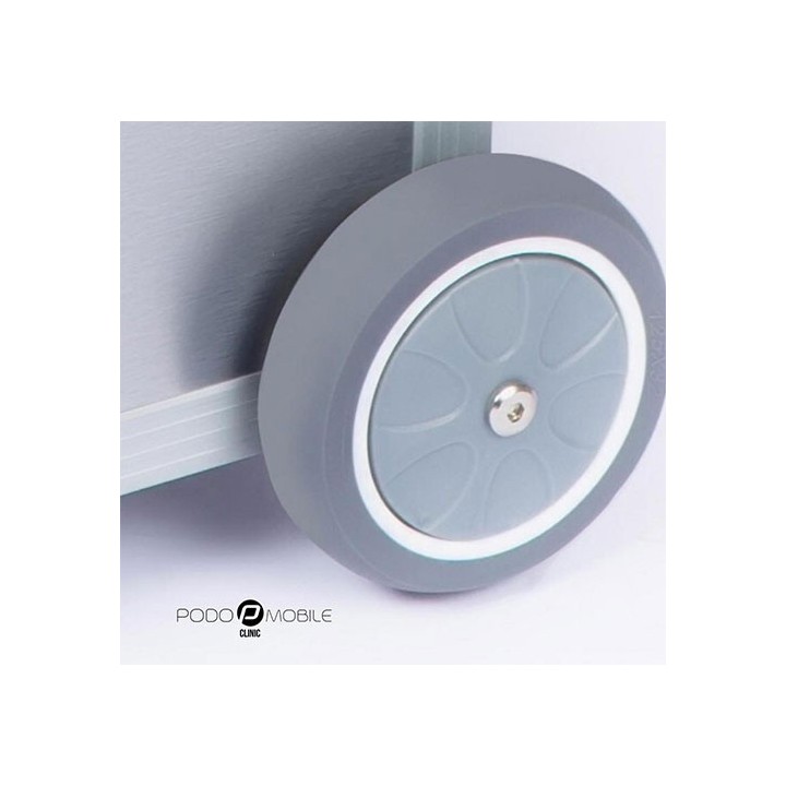 PodoMobile Maxi Pedicure Trolley Brush Silver