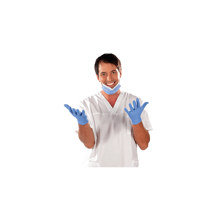 Comforties Soft Nitril Premium Handschoenen - VIOLETBLAUW - S 