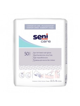 Washandjes wegwerp Seni Care 50 stuks
