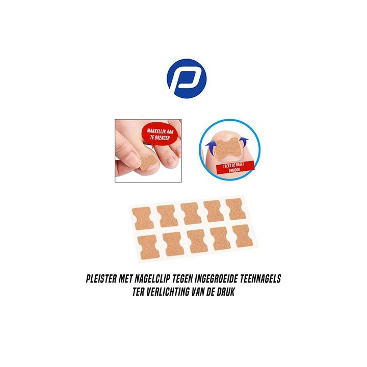 Zwaluwstaart Nagelclip Pleisters 