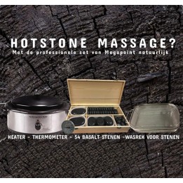 Complete Hotstone Set | Heater + 54 Basaltstenen | Beautywaves