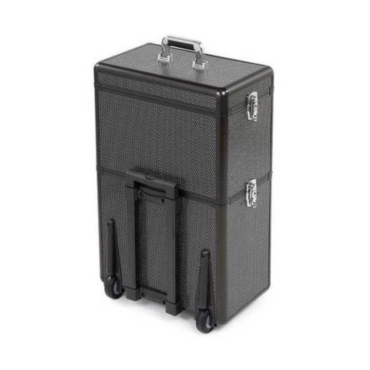 SIBEL Beautycase Alu Strass 2 Opbergniveaus XL