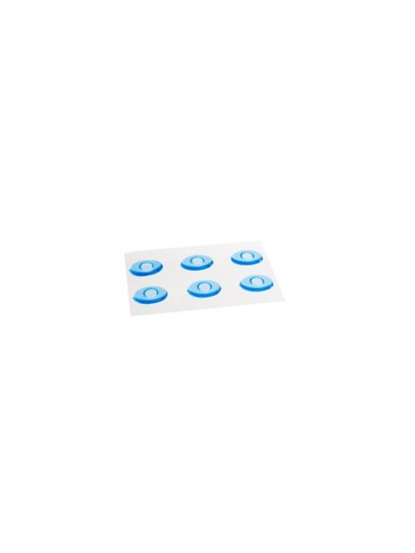 Blauwe Siliconen Likdoorn Geldots per 6st