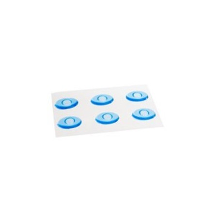 Blauwe Siliconen Likdoorn Geldots per 6st